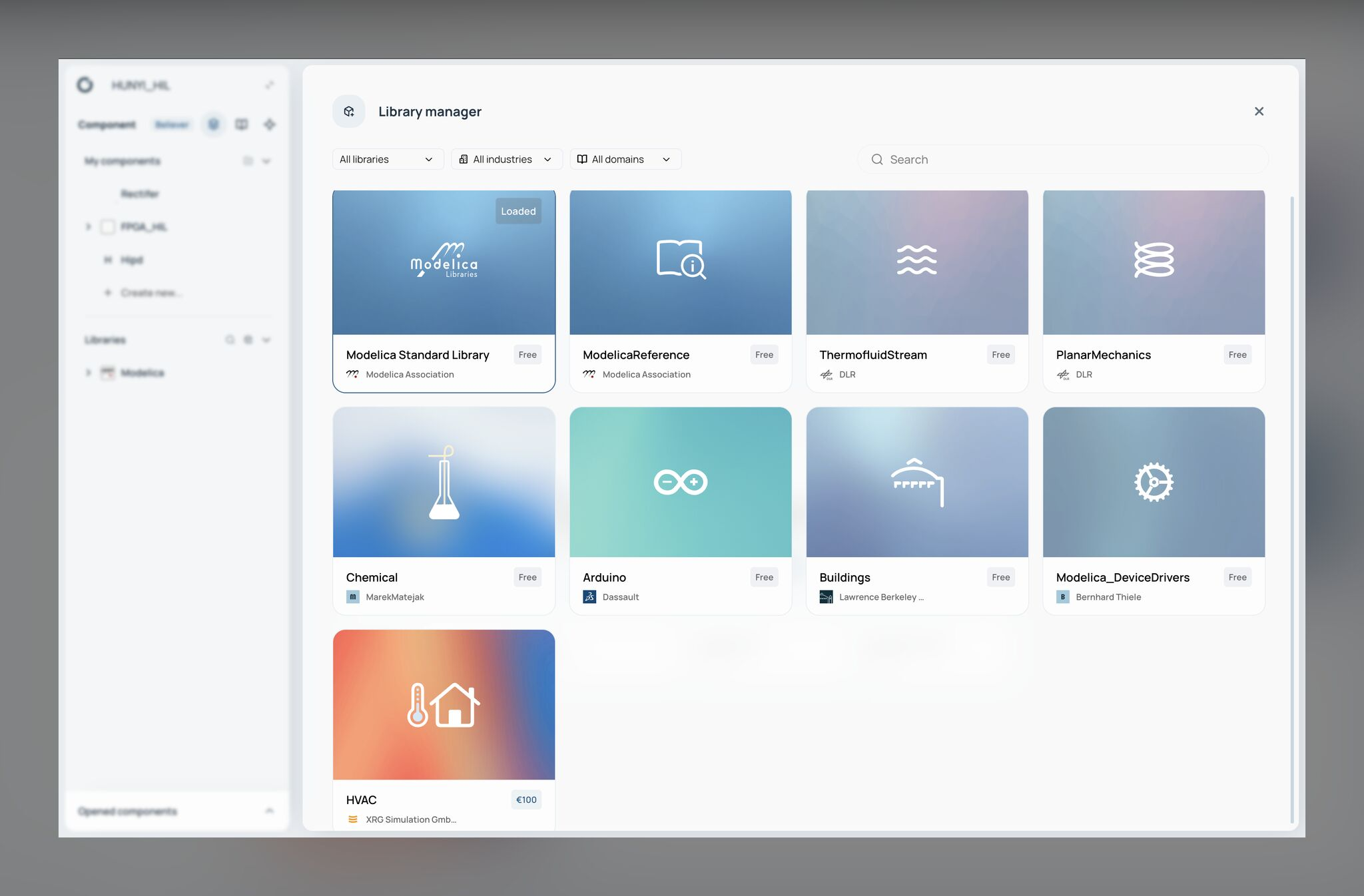 ODE component integrates XRG HVAC Library ODE integrates HVAv Library